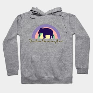 Elephants symbol as harmony love and freedom Hoodie